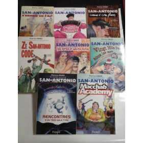  LES  NOUVELLES  AVENTURES DE  SAN-ANTONIO - 8 tomes:  San-Antonio s'envoie en l' air ; San-Antonio comme a con fess ...  -  Patrice  DARD